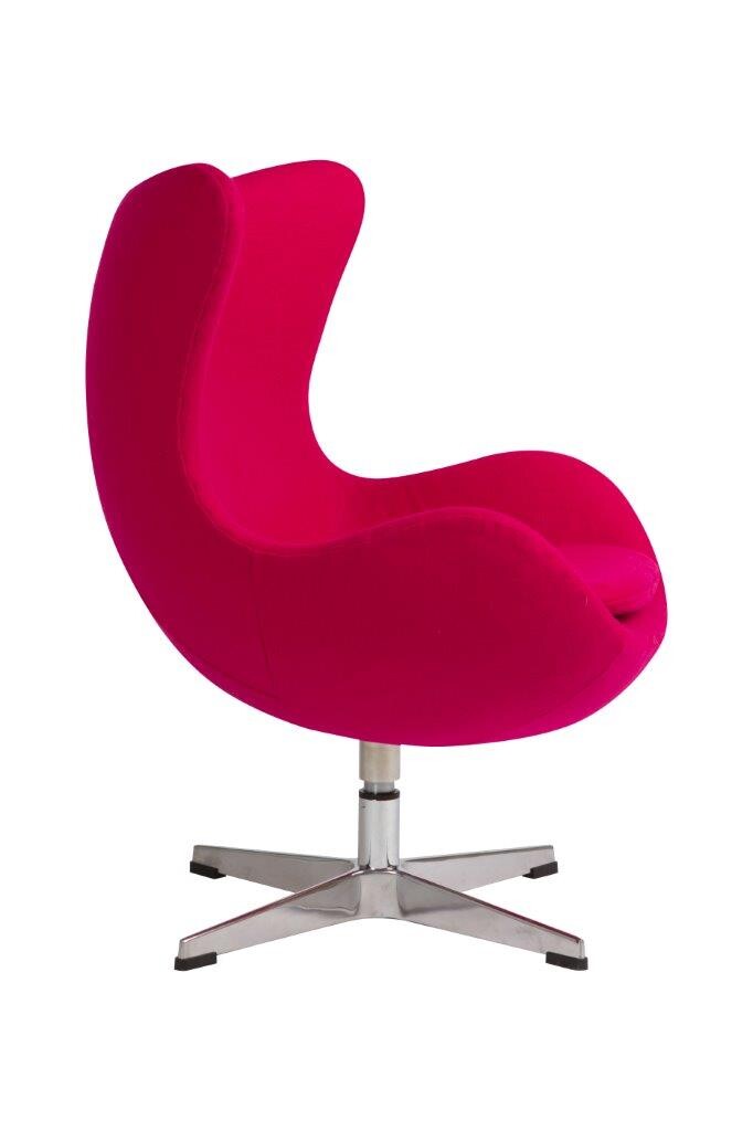 Кресло-яйцо с мягкими подлокотниками малиновое Egg Chair - изображение 3