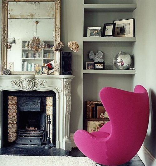 Кресло-яйцо с мягкими подлокотниками малиновое Egg Chair - изображение 5