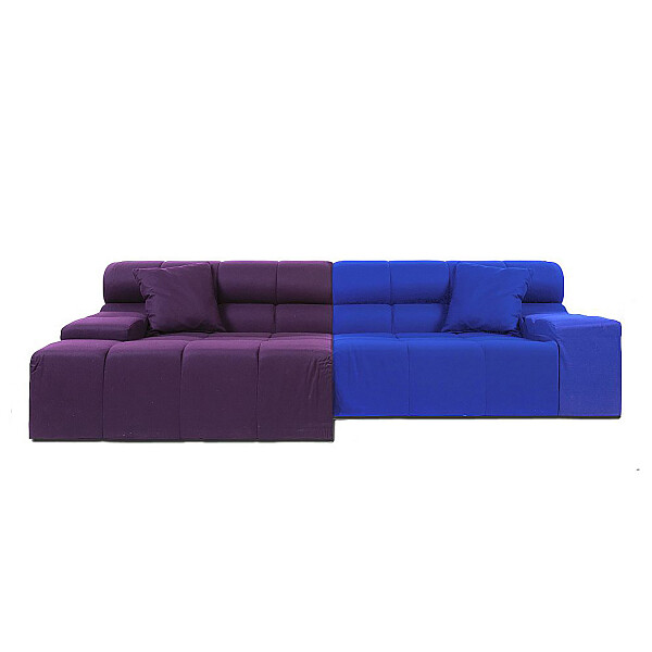 Диван Tufty-Time Sofa угловой модульный фиолетовый с синим - изображение 1