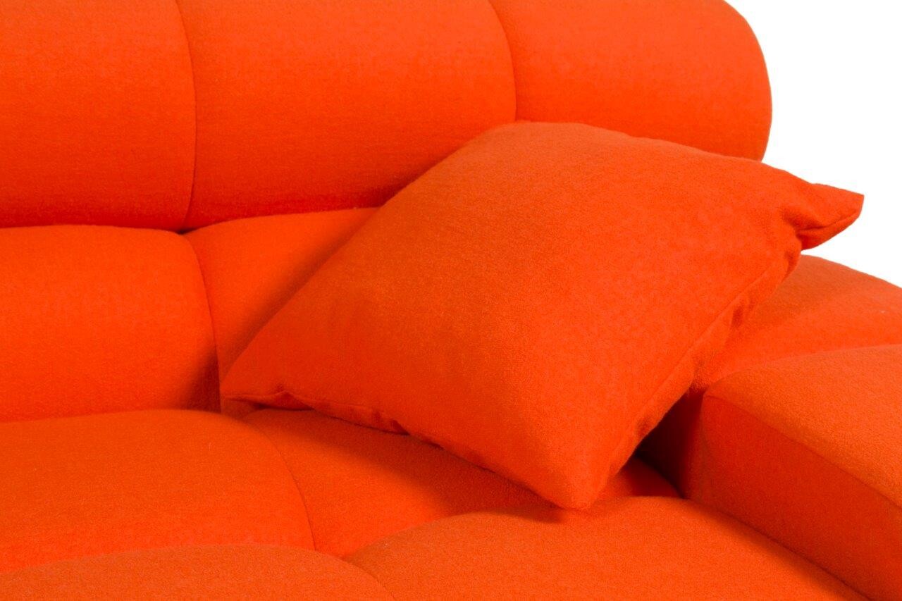 Диван Tufty-Time Sofa угловой модульный фиолетовый с оранжевым - изображение 4