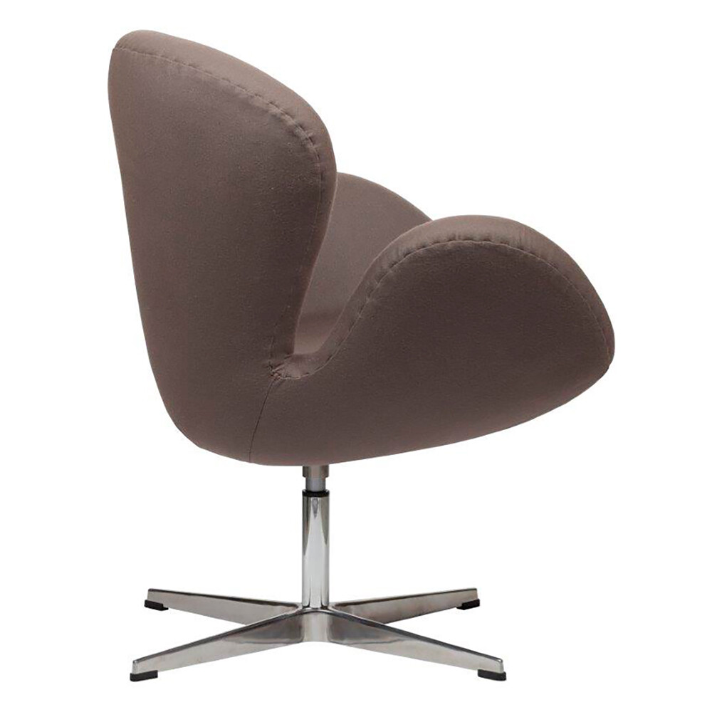 Кресло мягкое поворотное шоколад Swan - изображение 5