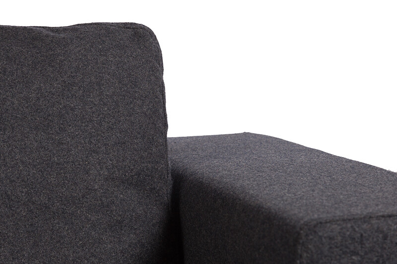 Диван большой прямой темно-серый 184 см Dadone - изображение 2