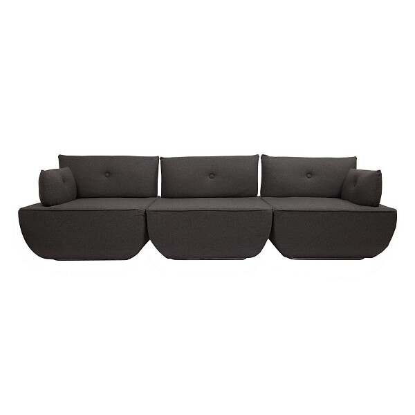 Диван прямой темно-серый Dunder Sofa - изображение 1