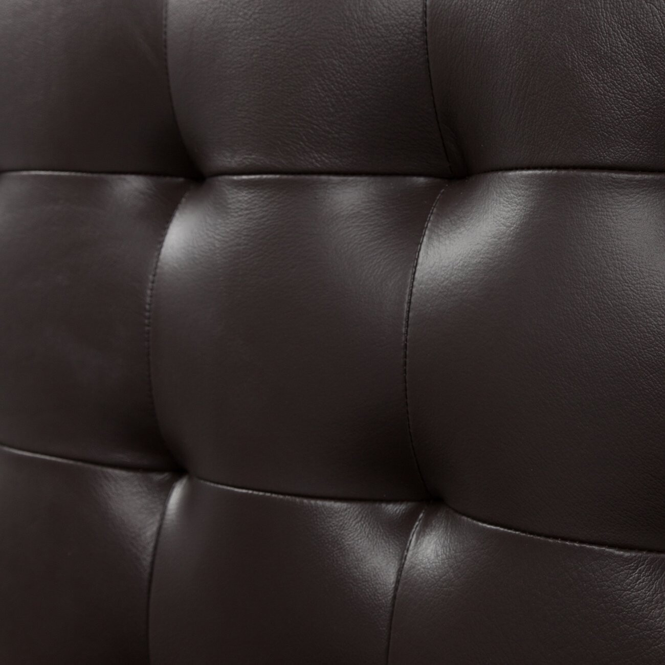 Кровать двуспальная с кожаным изголовьем 180х200 коричневая Boss Bed - изображение 4