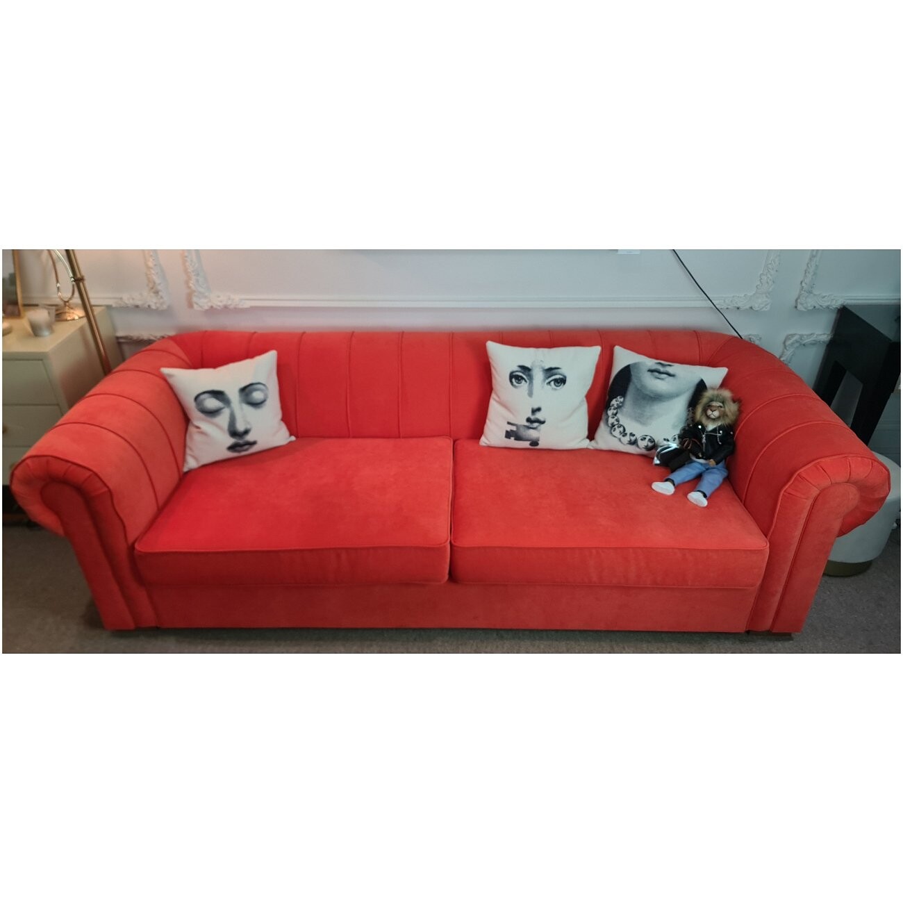 Диван Chestor 260*110 прямой, коралл - изображение 2