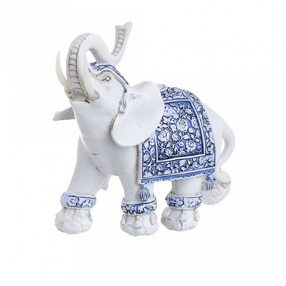 Статуэтка бело-голубая "Слон"