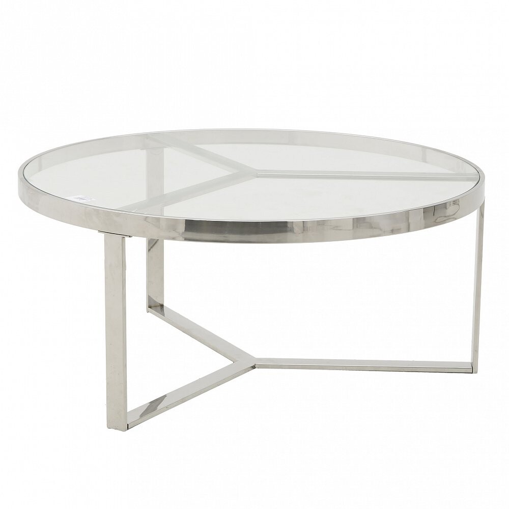 Кофейный стол Стерлинг Silver с круглой столешницей артикул: IMR-877649