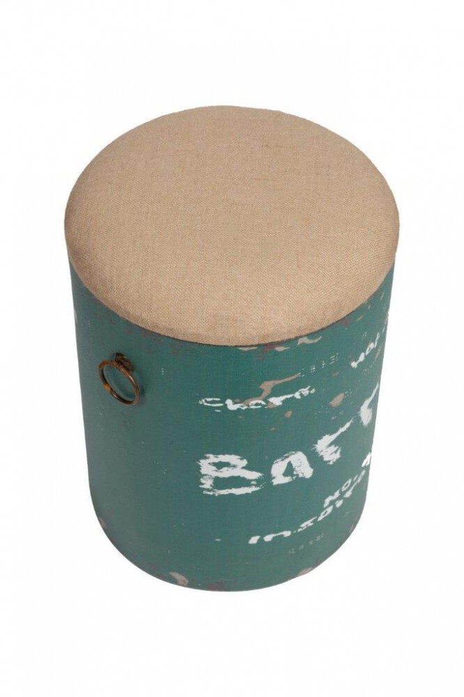 Столик-табурет приставной зеленый 36 см Barrel Green