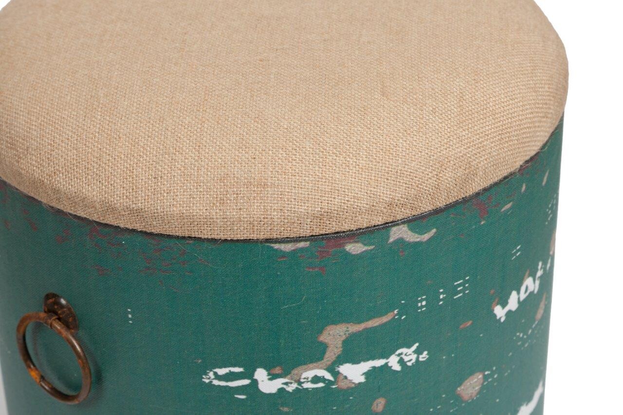 Столик-табурет приставной зеленый 36 см Barrel Green - изображение 4