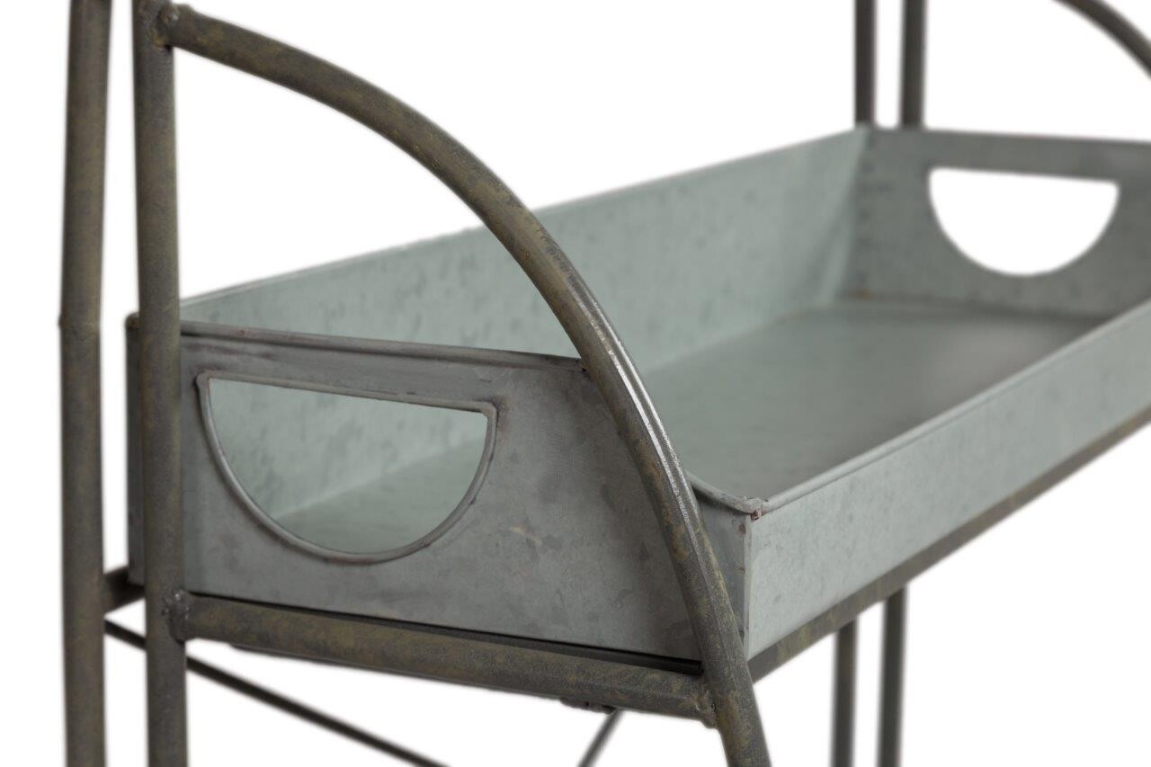 Этажерка металлическая серая Tilzer - изображение 2