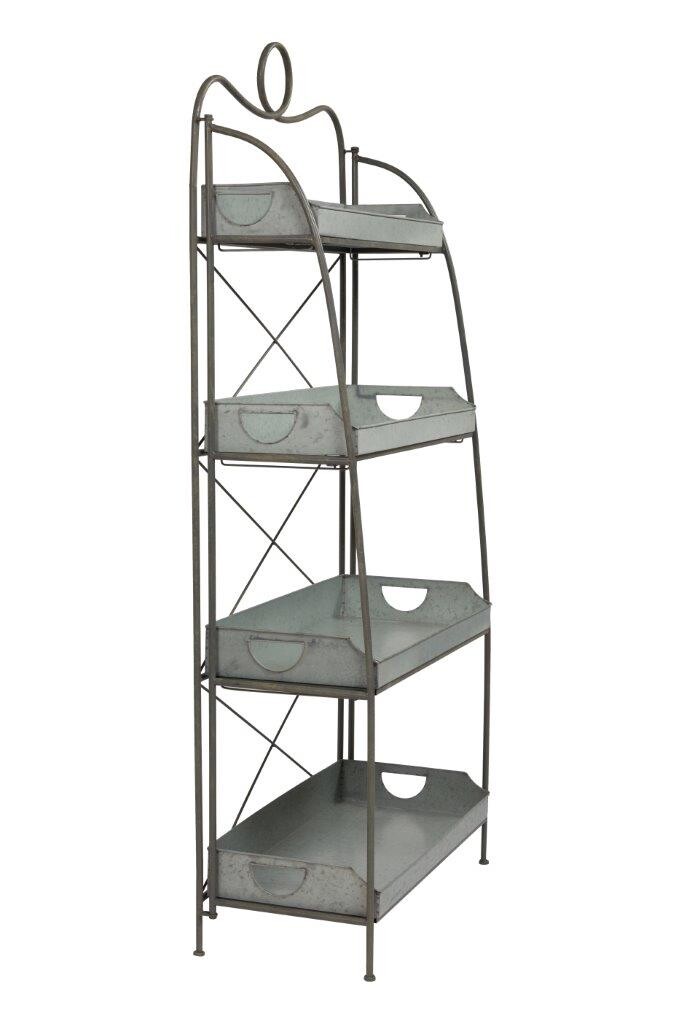 Этажерка металлическая серая Tilzer - изображение 3
