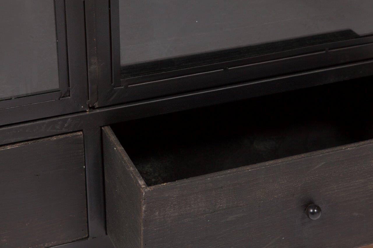 Книжный шкаф с ящиками черный Estilo - изображение 3