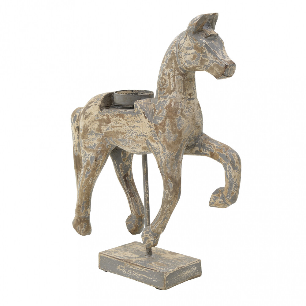 Статуэтка декоративная деревянная коричневая "Лошадь Patsy"