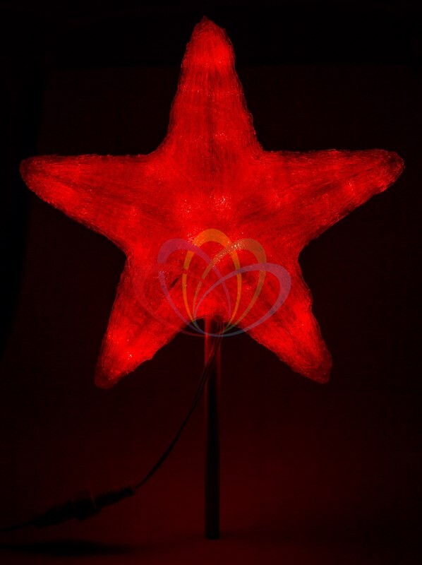 Светодиодная фигура "Звезда" 80см красная