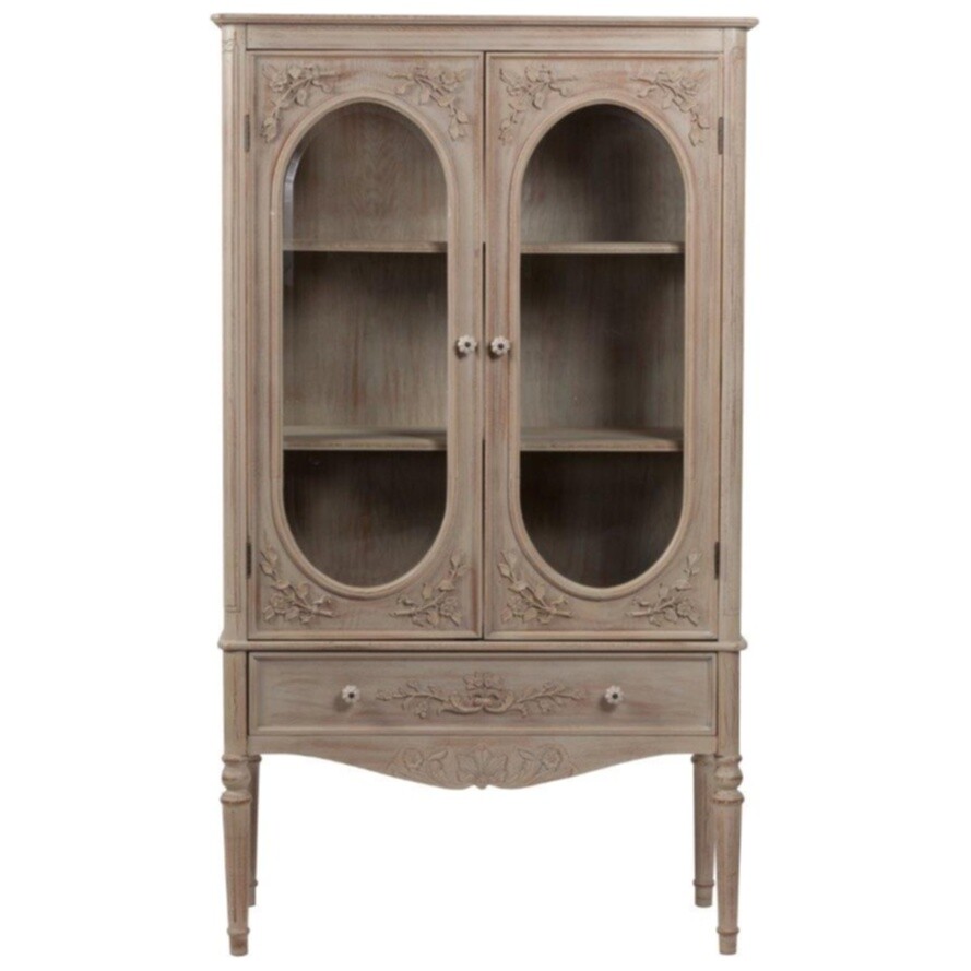 Шкаф-витрина двухдверный бежевый Riviere - изображение 4