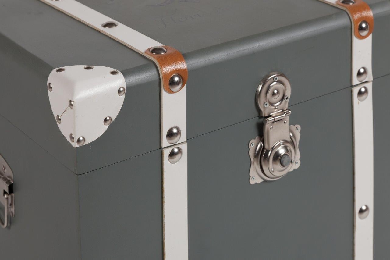 Комод-сундук дизайнерский серо-голубой Decante Grande - изображение 3