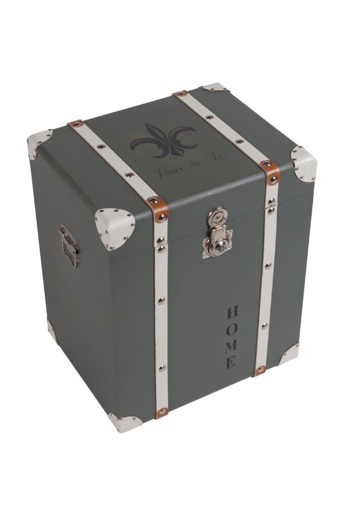 Комод-сундук дизайнерский серо-голубой Decante Grande - изображение 4