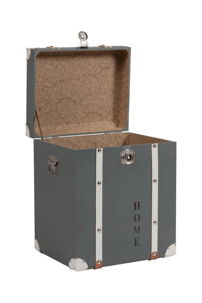 Комод-сундук дизайнерский серо-голубой Decante Grande - изображение 5