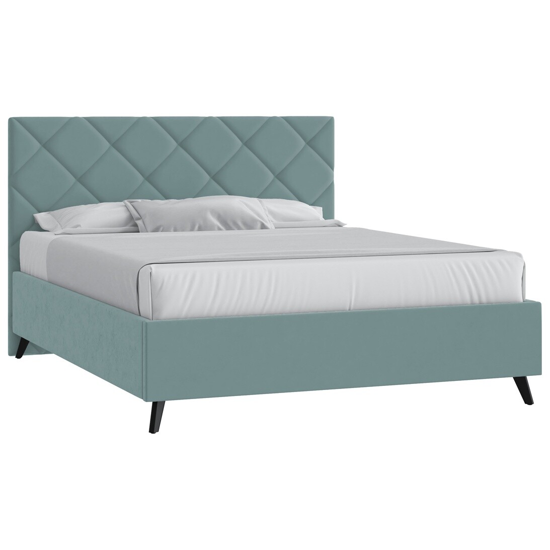 Кровать с подъемным механизмом полутораспальная 140х200 см ментол "Марсель" - изображение 3
