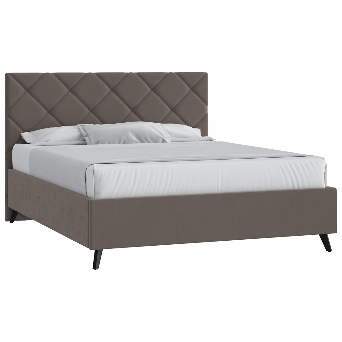 Кровать с подъемным механизмом двуспальная 160х200 см пепельная "Марсель" - изображение 4