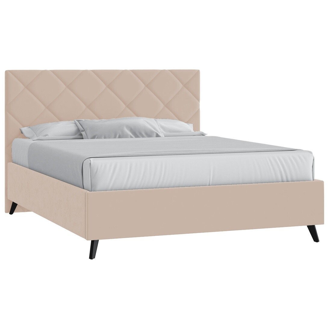 Кровать с подъемным механизмом двуспальная 180х200 см кремовая "Марсель" - изображение 3