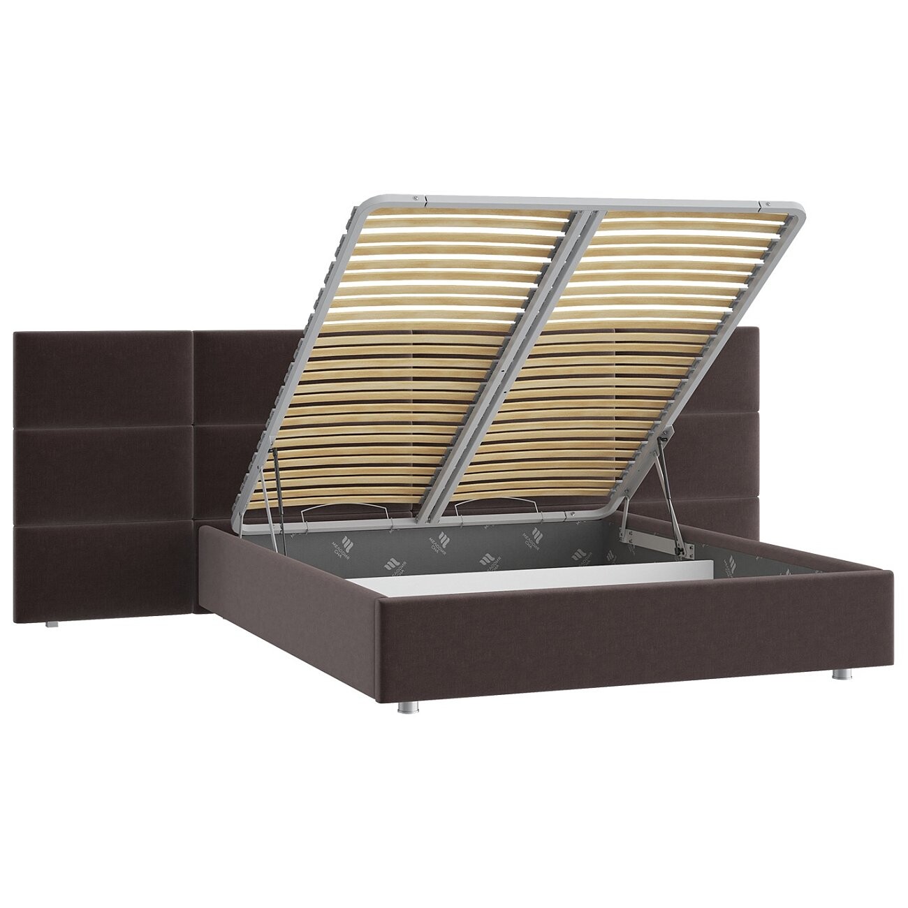 Кровать с подъемным механизмом двуспальная 160х200 см какао "Тренд" - изображение 4