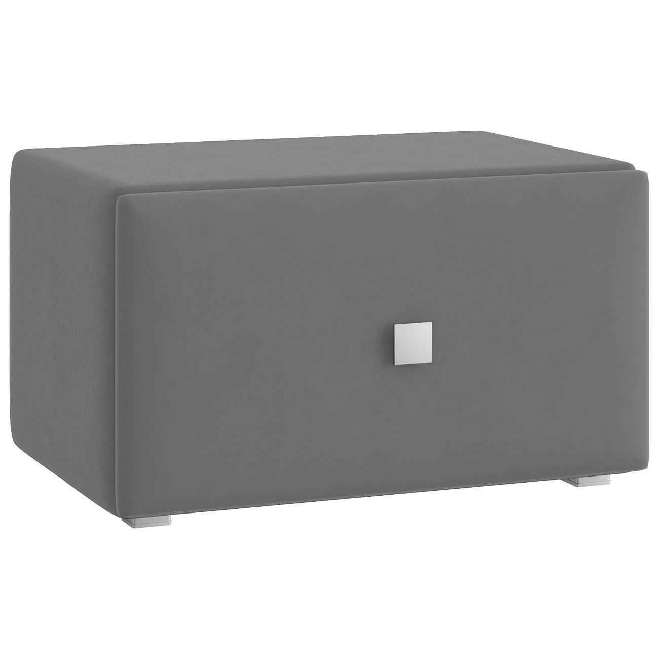 Тумба прикроватная с ящиком серая "Тренд" - изображение 3