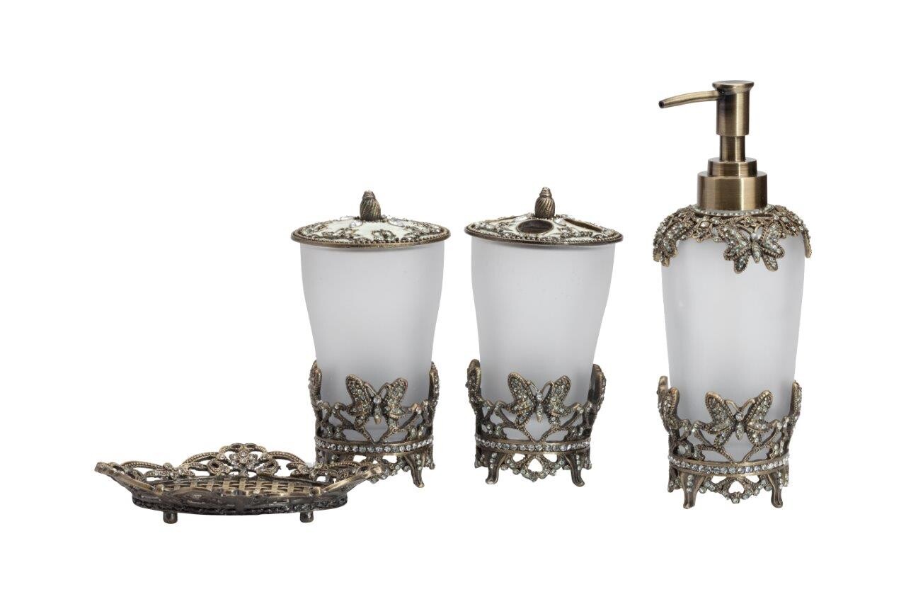 Мыльница металлическая золотая Lisette - изображение 2