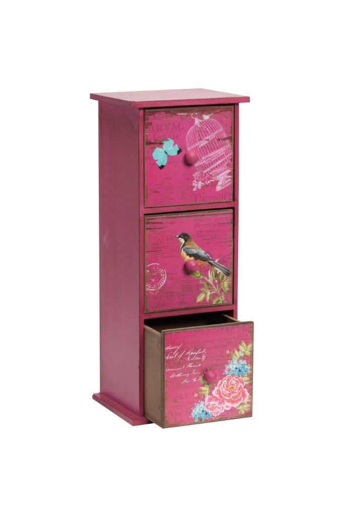 Комод с рисунком настольный для украшений розовый Francesco - изображение 2