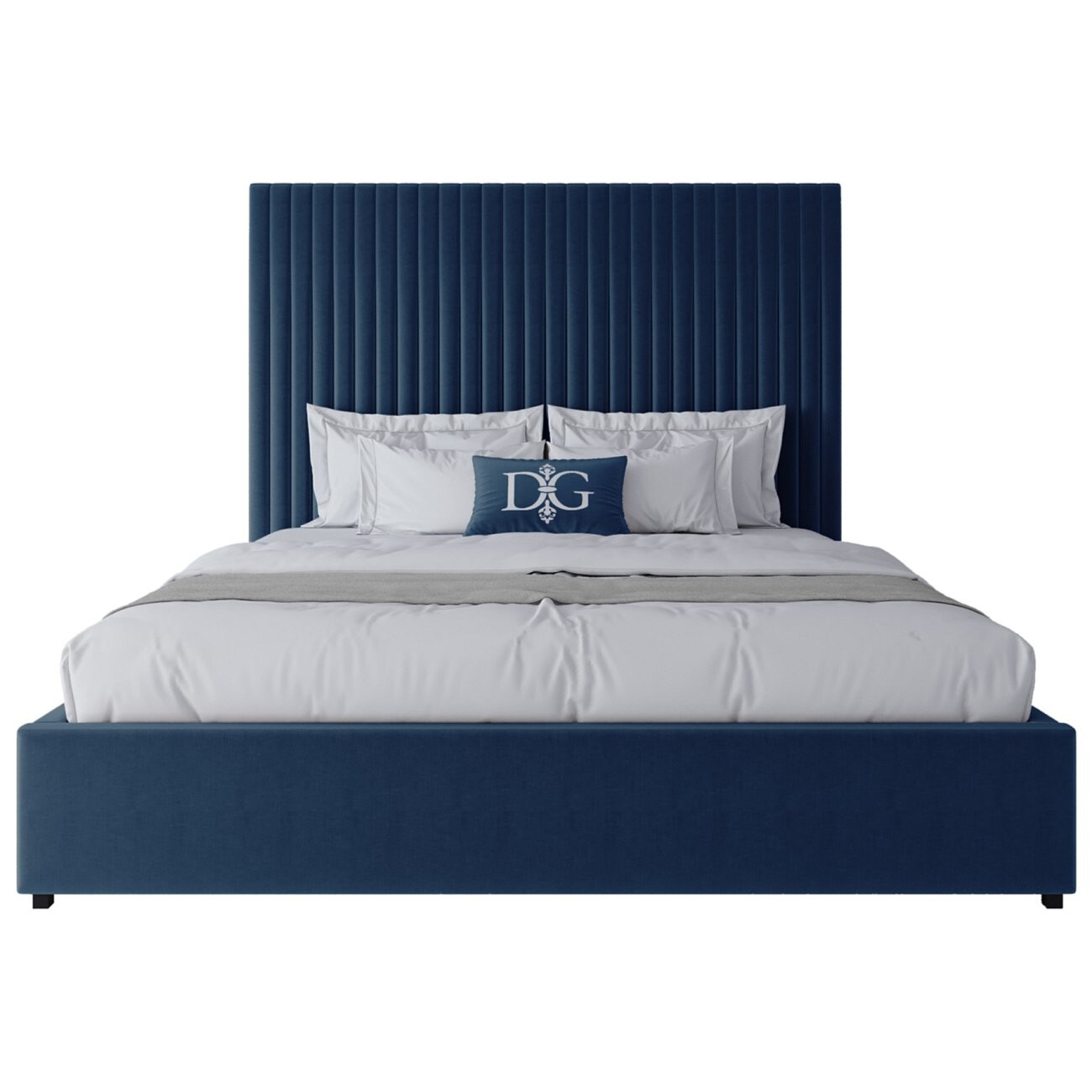 Кровать двуспальная 180х200 аквамарин Mora с подъемным механизмом - изображение 2