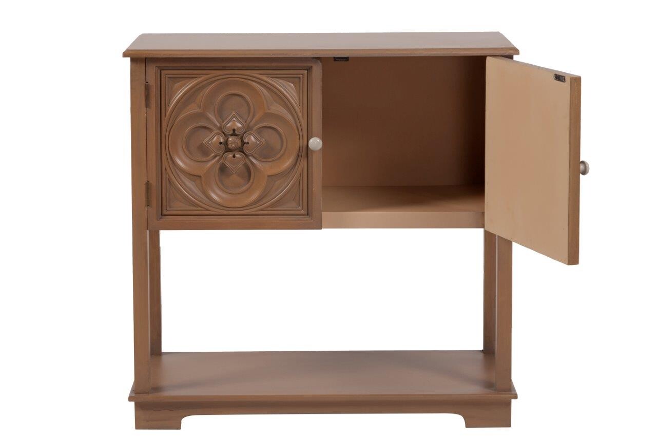 Буфет низкий деревянный с полкой и резьбой Kristoff - изображение 3