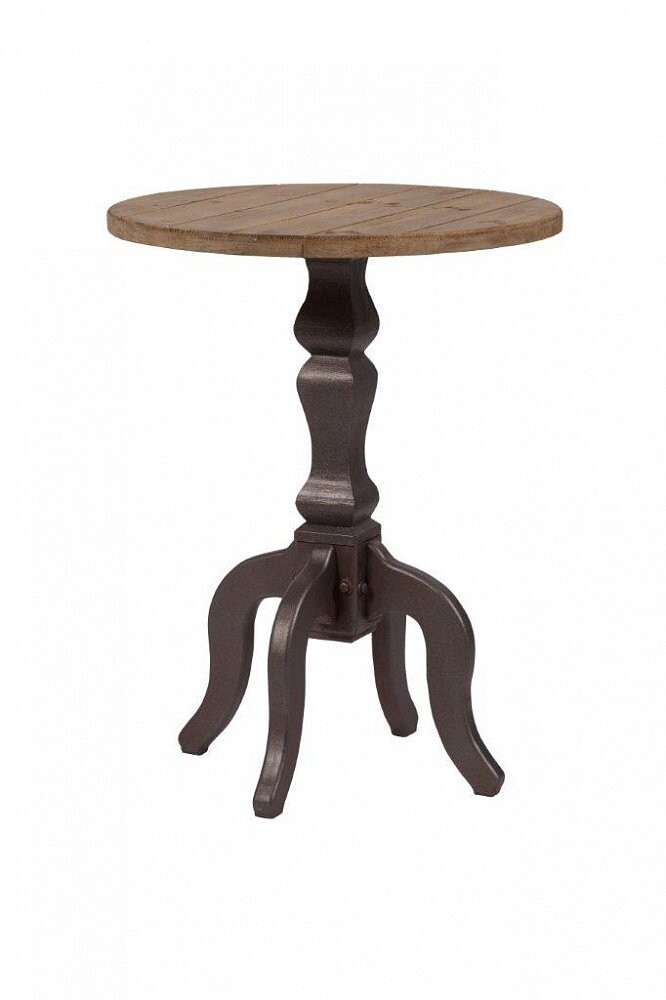 Кофейный столик круглый с фигурной ножкой песочный 59 см Ophelia