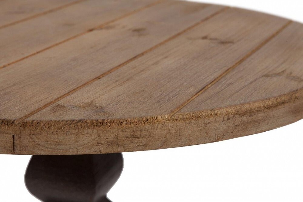 Кофейный столик круглый с фигурной ножкой песочный 59 см Ophelia
