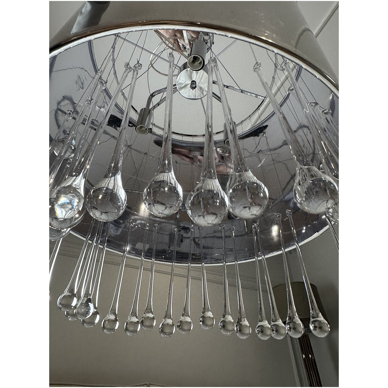 Люстра подвесная с хрустальными подвесками хром Camilla - изображение 2
