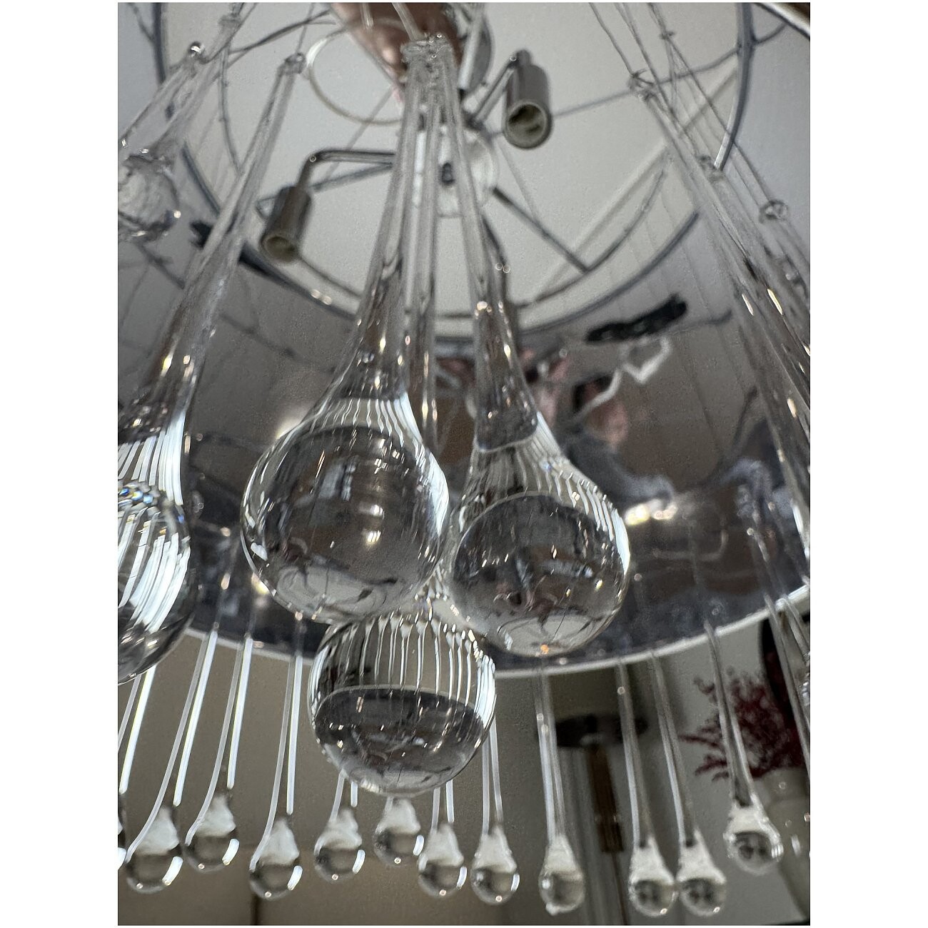 Люстра подвесная с хрустальными подвесками хром Camilla - изображение 3