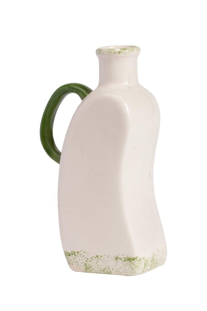 Ваза декоративная белая с ручкой Donovan Uno - изображение 2