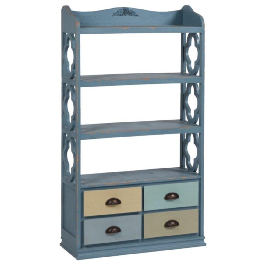 Стеллаж для игрушек с ящиками голубой Vikram - изображение 4