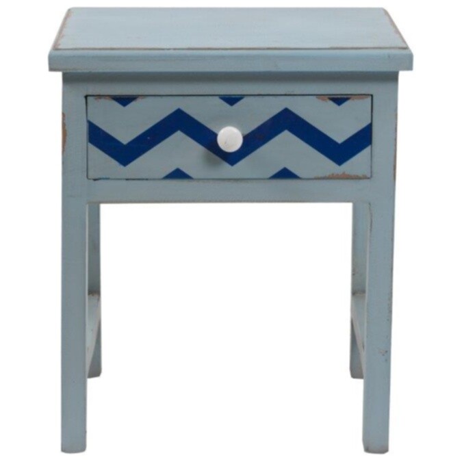 Тумбочка прикроватная голубая Cedric - изображение 5