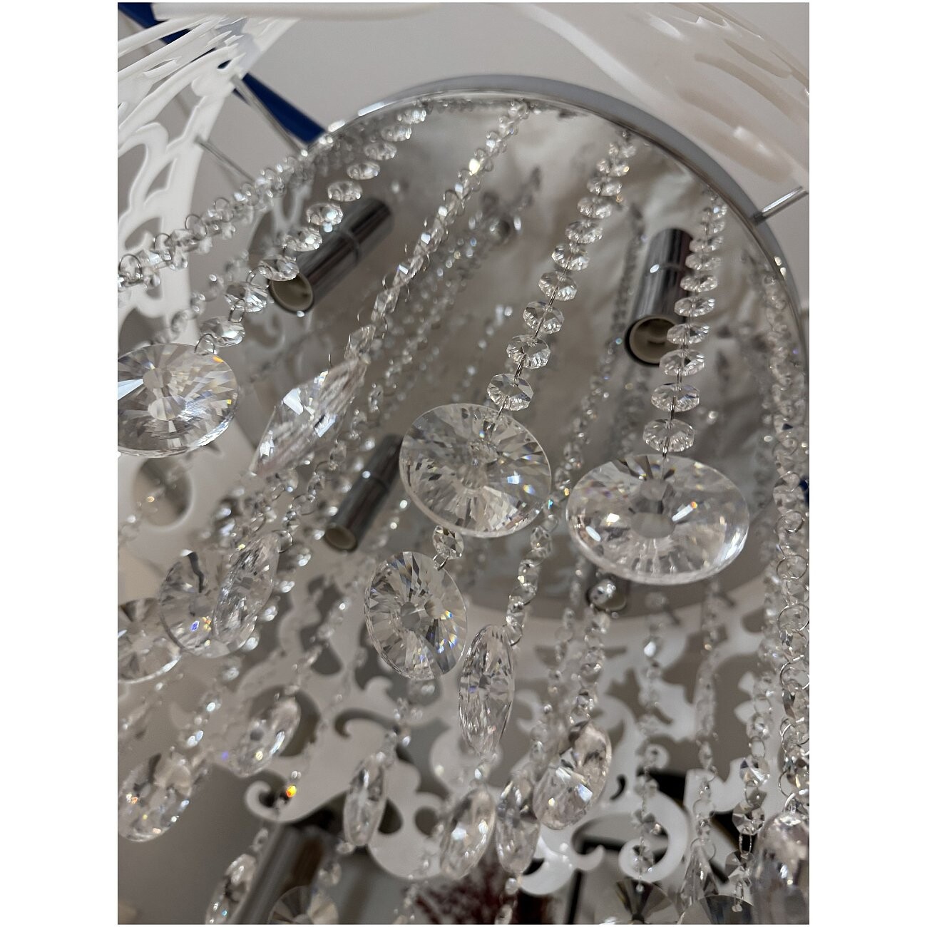 Люстра подвесная черная с хрустальными подвесками Abbie - изображение 3