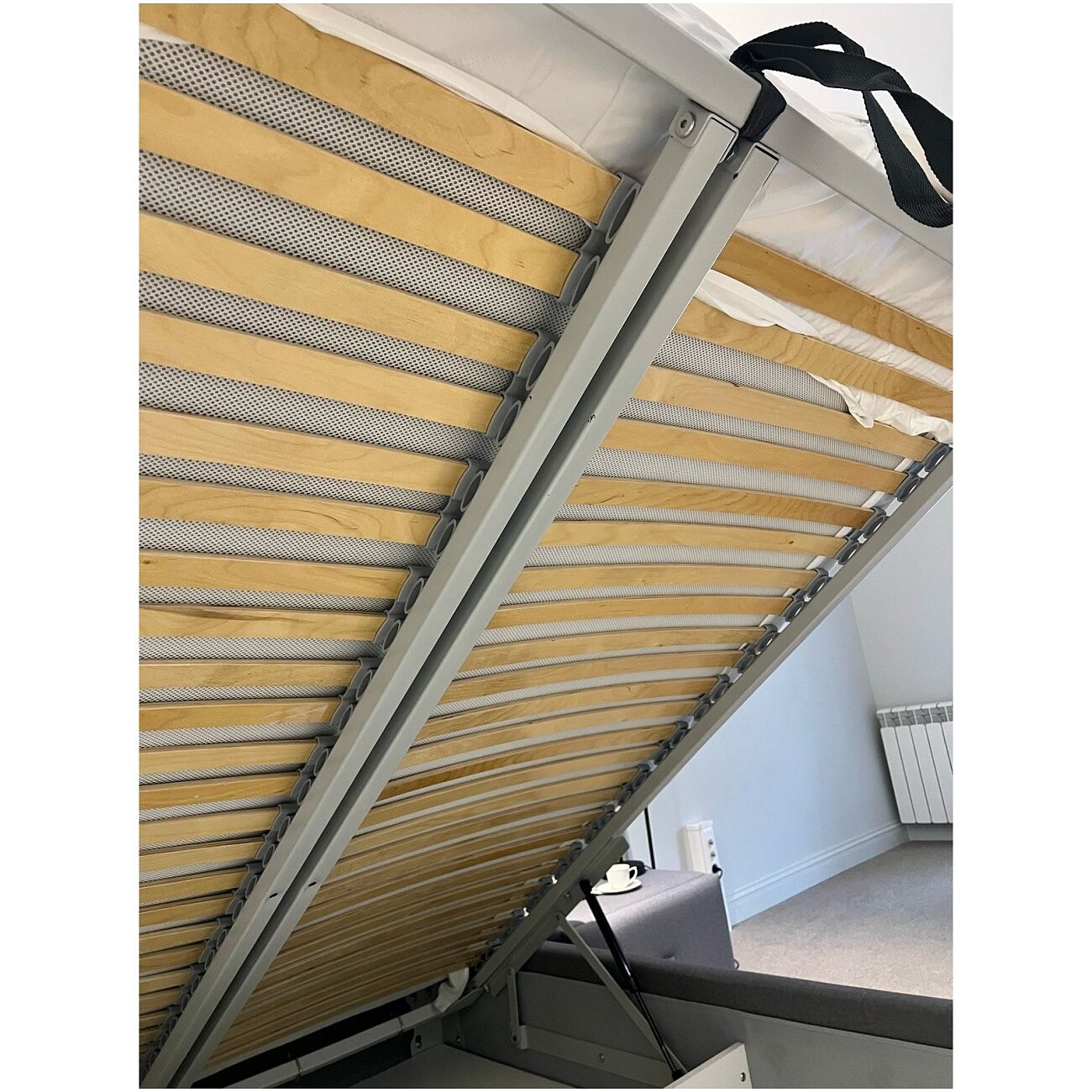 Кровать с 2 тумбочками двуспальная 160х200 см серая "Тренд" - изображение 10