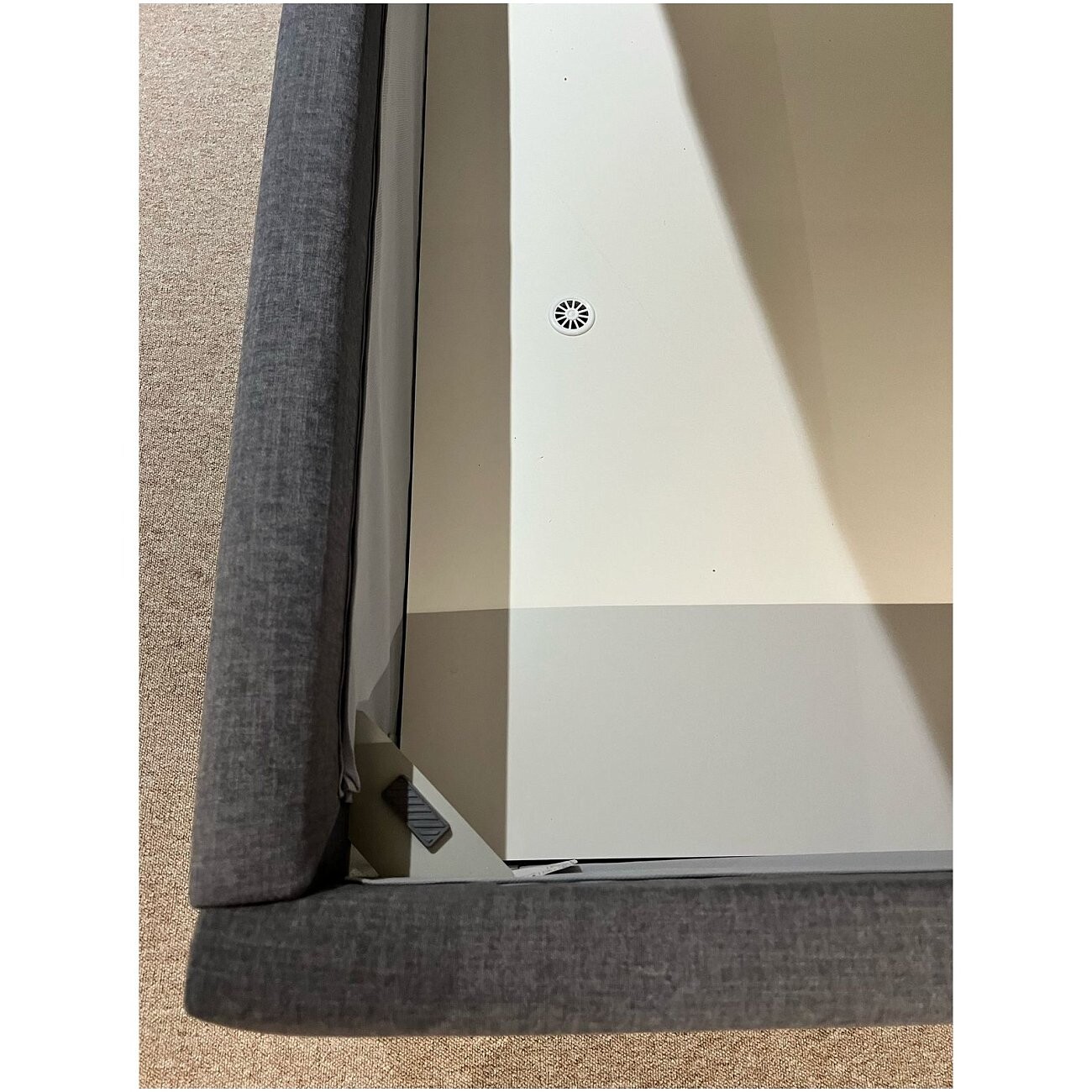 Кровать с 2 тумбочками двуспальная 160х200 см серая "Тренд" - изображение 5