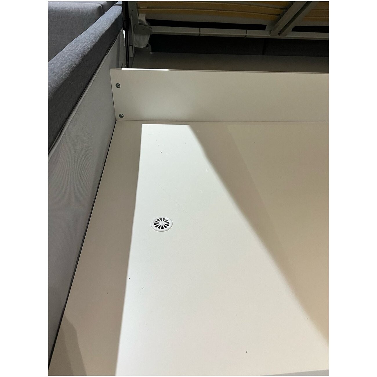 Кровать с 2 тумбочками двуспальная 160х200 см серая "Тренд" - изображение 6