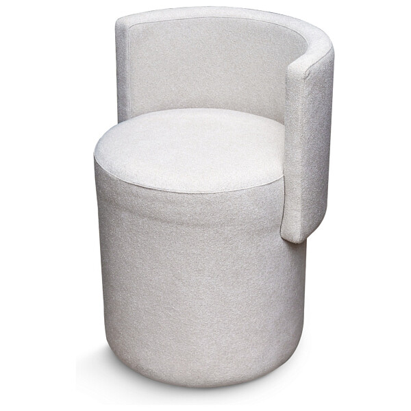 Пуфик круглый со спинкой Domiart Milano-23 зелёный меланж BLANCHE - изображение 1