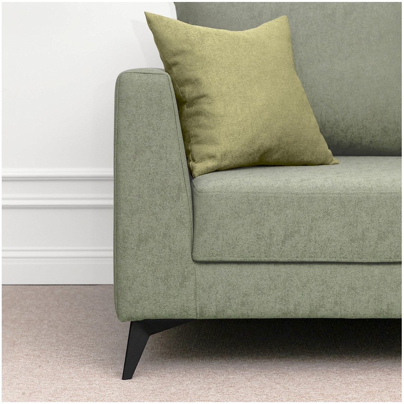 Диван прямой двухместный зеленый "Марсель" - изображение 3