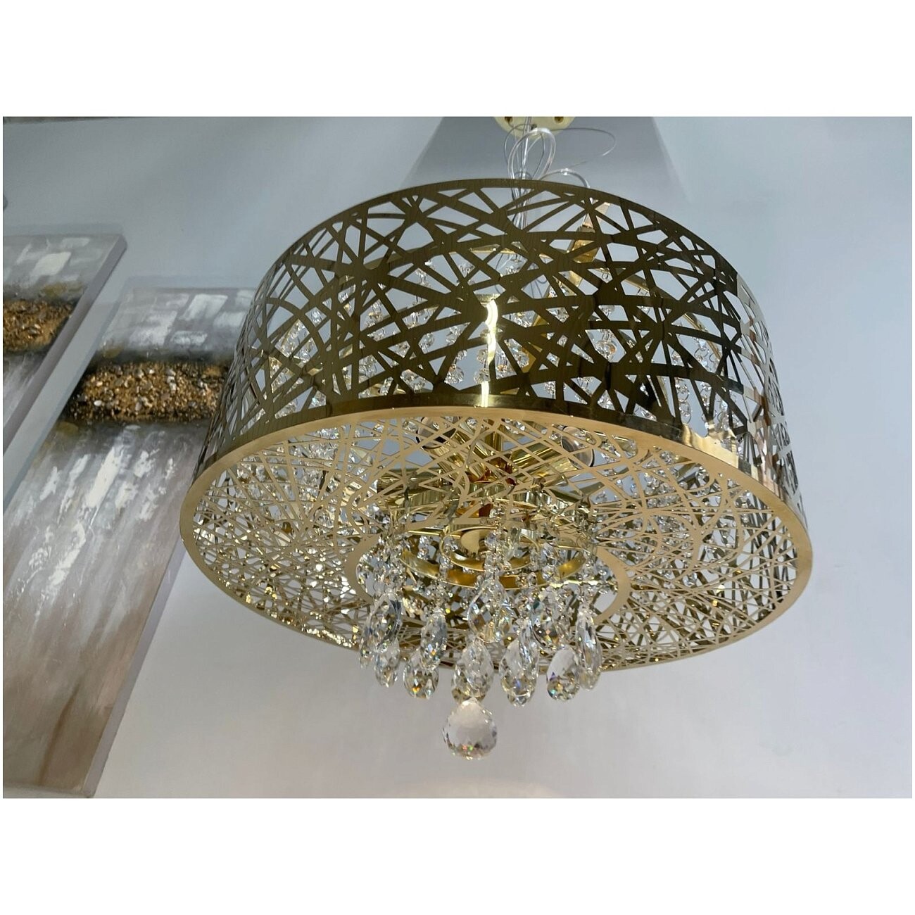 Люстра Nicolette золото, прозрачная - изображение 5