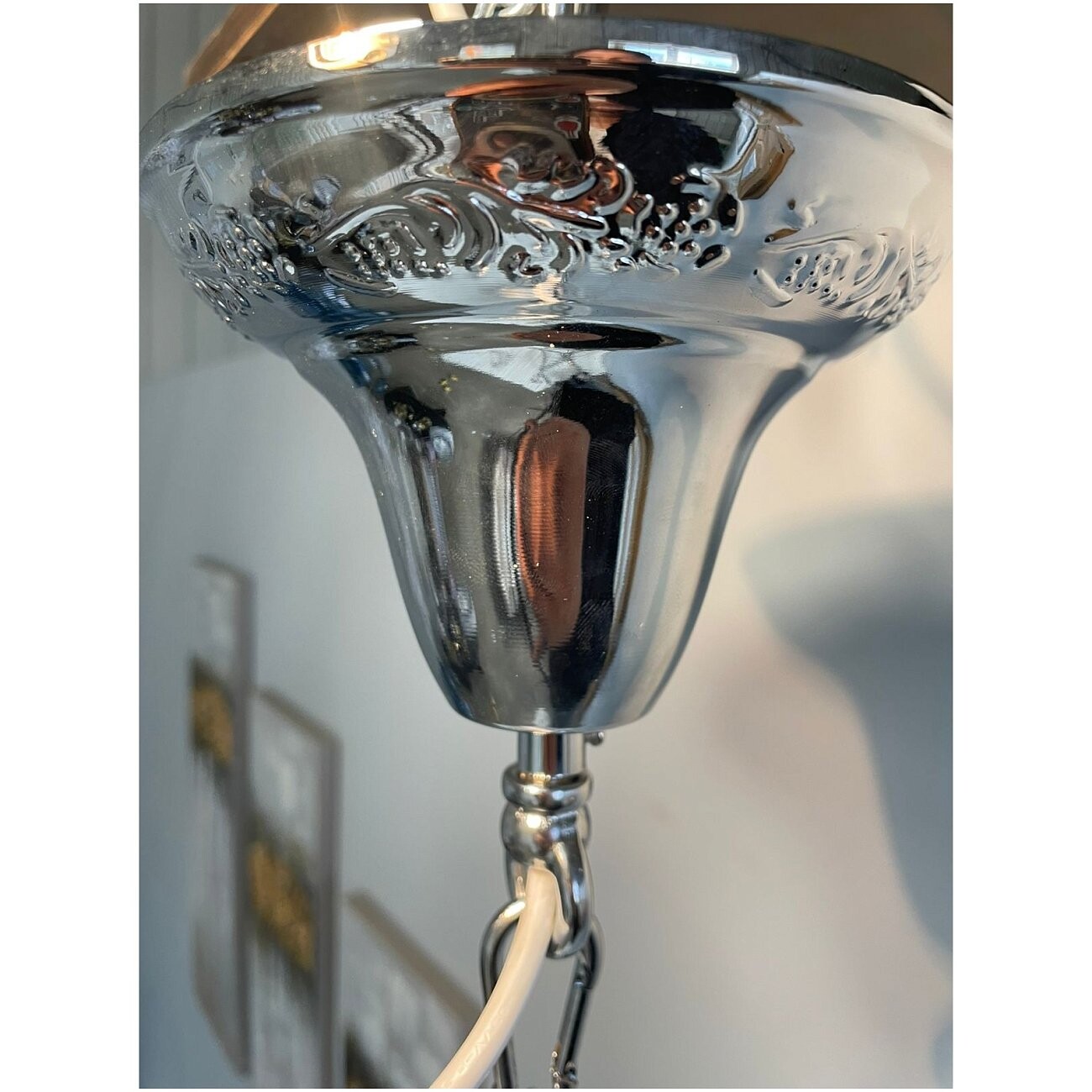 Подвесная люстра-канделябр черная Florentine с подвесками - изображение 6