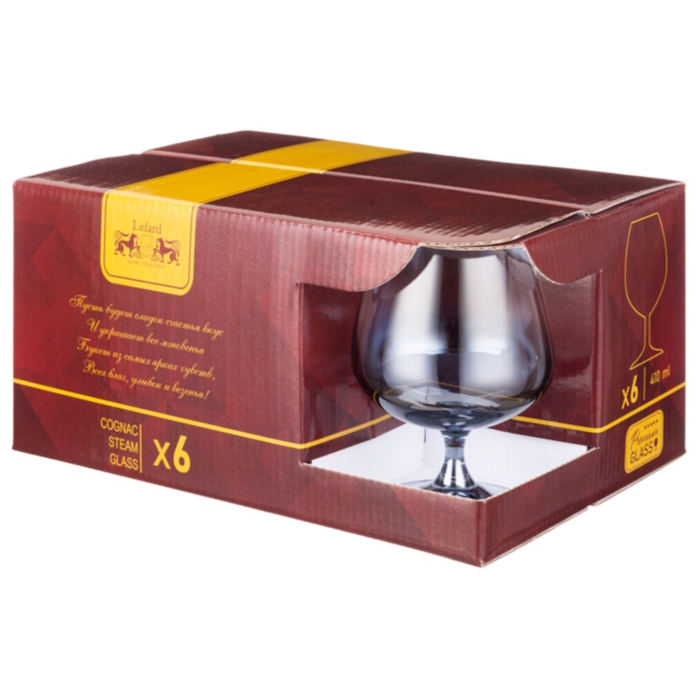 НАБОР БОКАЛОВ ДЛЯ БРЕНДИ ИЗ 6 ШТ ЧЕРНОЕ МОРЕ ОМБРЕ 410 МЛ - изображение 2