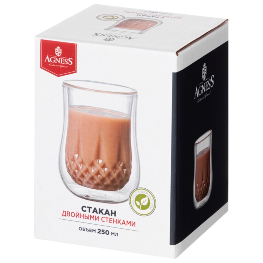 Стакан с двойными стенками 11 см 250 мл Double Wall - изображение 2