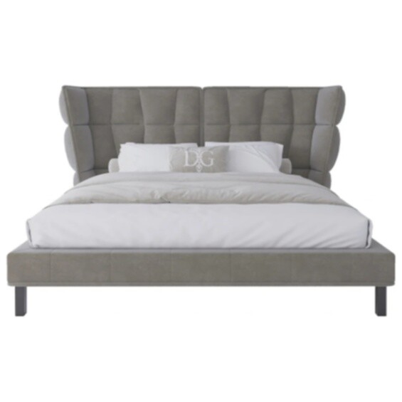 Кровать Husk2 двуспальная 160х200 серая - изображение 2