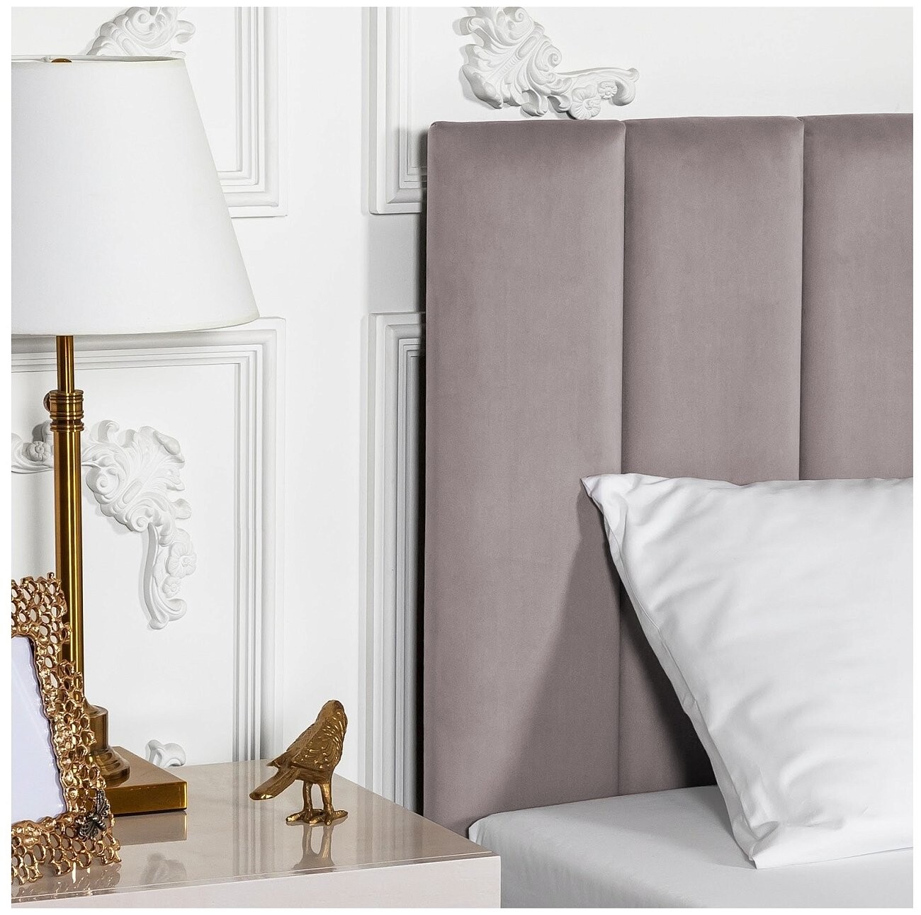 Кровать двуспальная с подъемным механизмом и ящиком для белья 160х200 дымчатая Вега - изображение 5